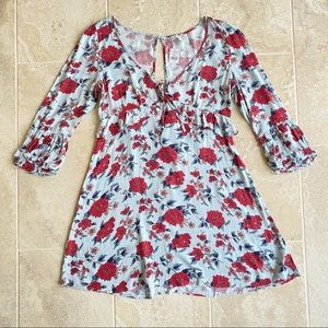 American Eagle 3/4 Sleeve Floral Dress